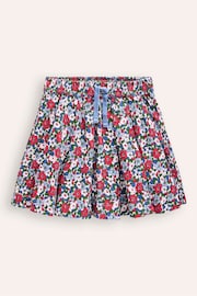 Boden Blue 100% Cotton Pull-On Twirly Pleated Skirt - Image 1 of 3