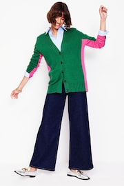 Boden Green Zia Longline V-Neck Cardigan - Image 4 of 7