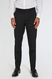 Harry Brown Black Leo Tuxedo Dinner CALVIN Trousers with Satin Stripe Detail - Image 1 of 12