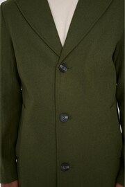 Harry Brown Green Josh Wool Melton Overcoat - Image 10 of 11