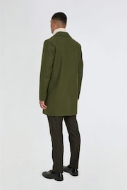 Harry Brown Green Josh Wool Melton Overcoat - Image 2 of 11