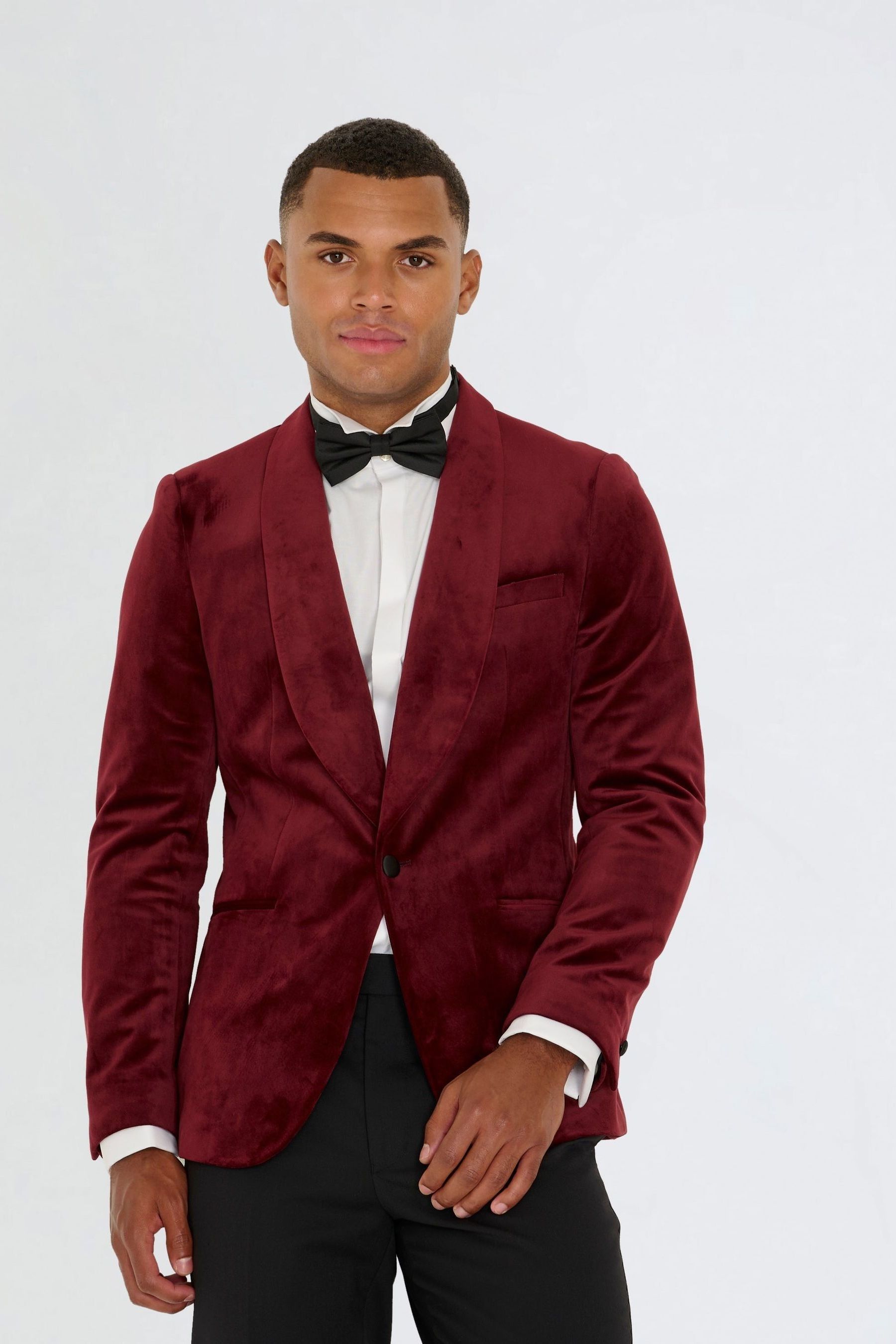Buy Harry Brown Red Leo Velvet Tuxedo Dinner Jacket with Shawl Lapel Detail from Next Germany