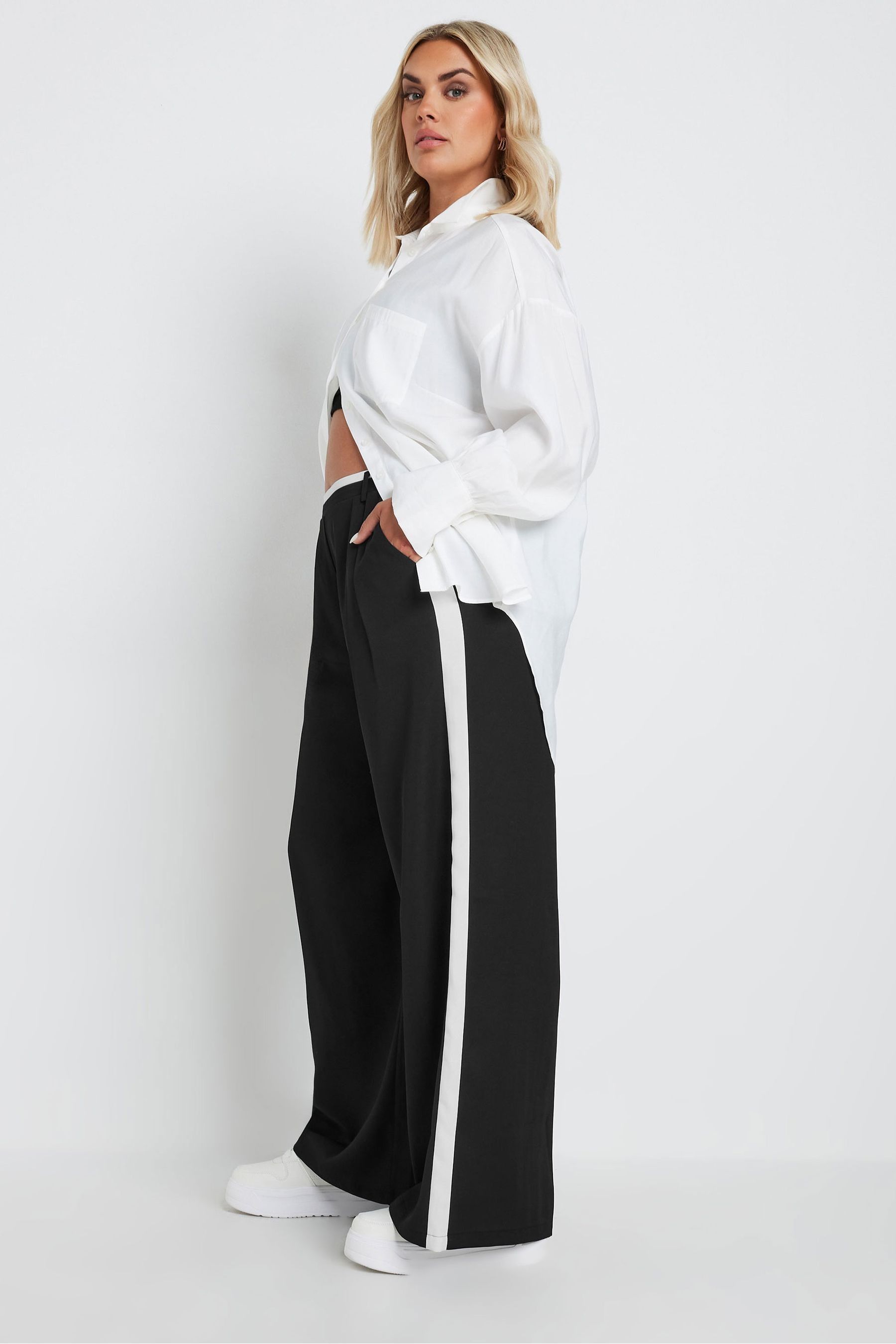 Side stripe trousers next cheap