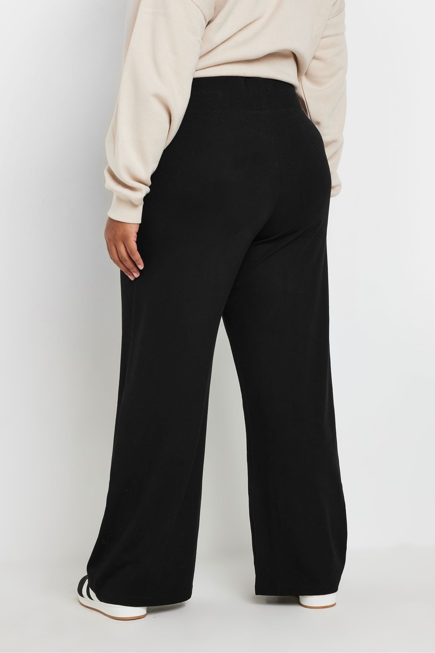 Buy Yours Curve Black Wide Leg Yoga Trousers from Next Ireland