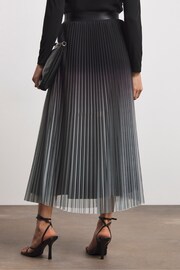 Joanna Hope Blue Mesh Pleated Skirt - Image 2 of 4