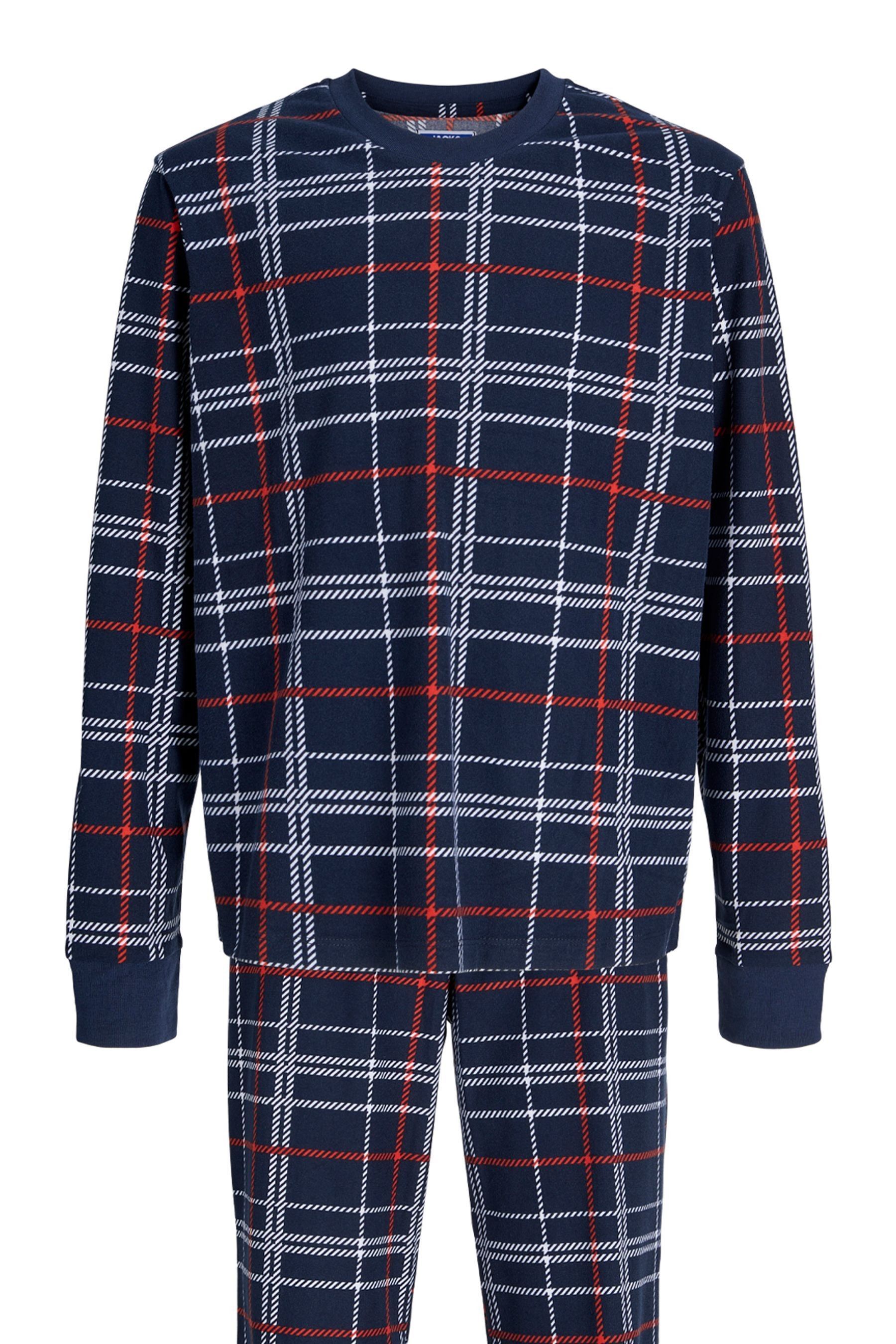 Buy JACK JONES Junior Blue Checked Pyjama Set from Next Luxembourg