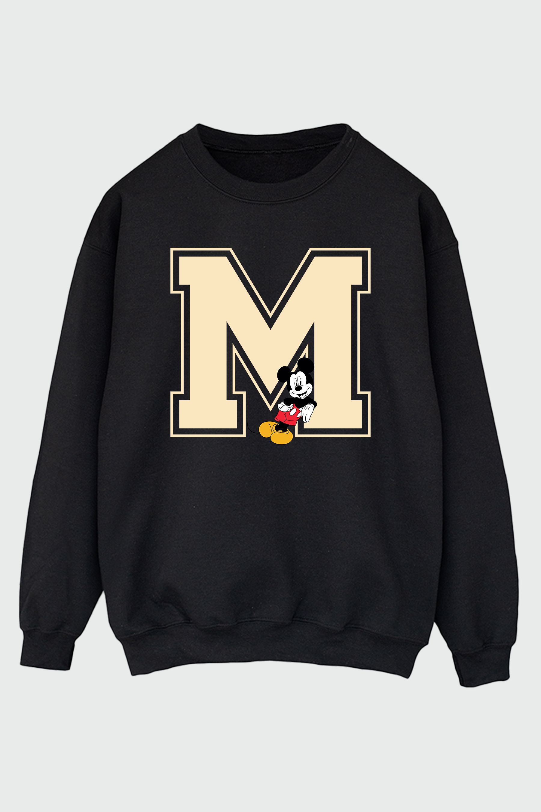 Buy Brands In Black Women Disney Mickey Mouse M Leaning Sweatshirt from the Next UK online shop
