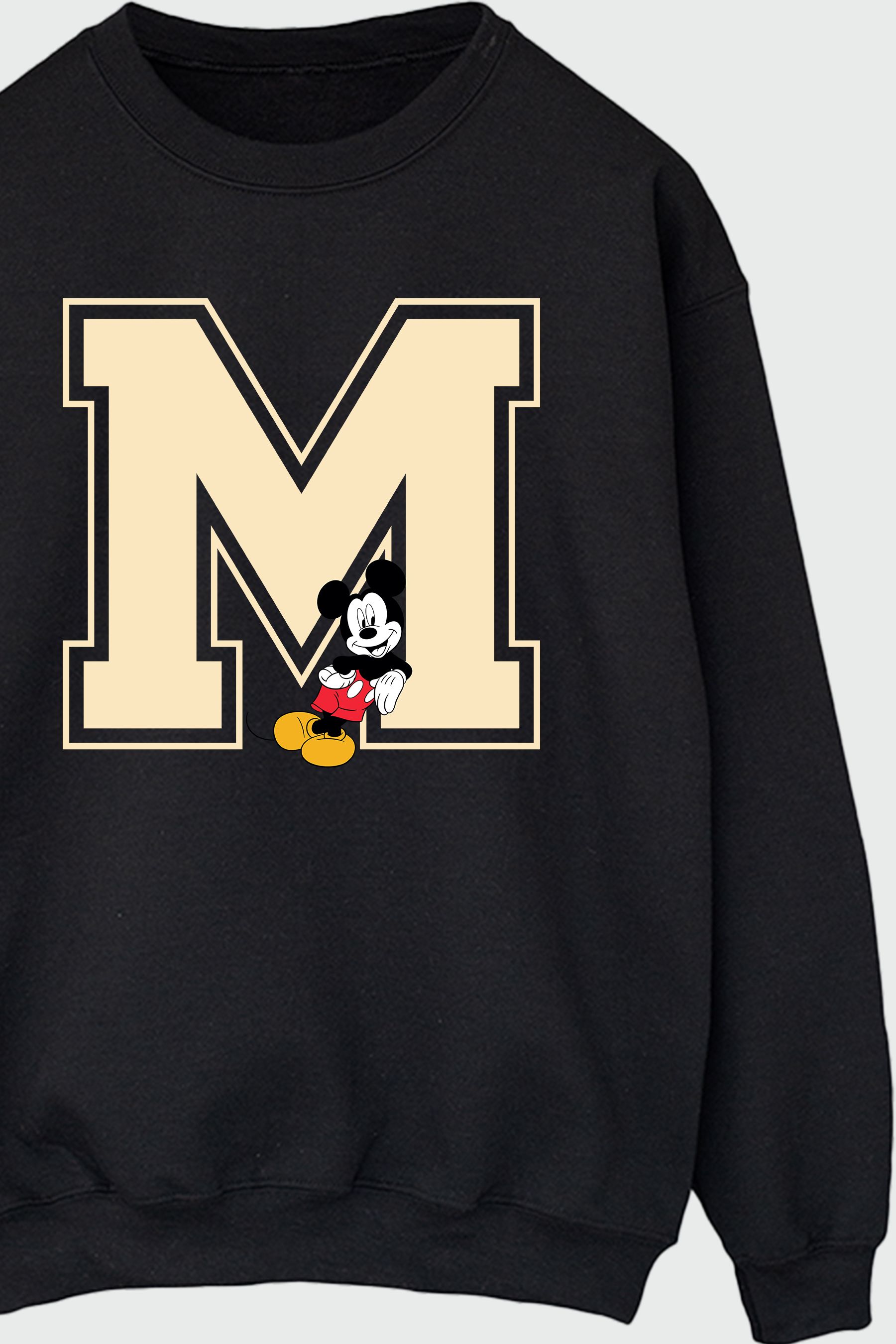 Buy Brands In Black Women Disney Mickey Mouse M Leaning Sweatshirt from the Next UK online shop