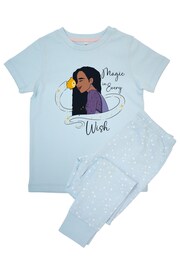 Brands In Blue Baby Girls Disney Wish Magic Asha Stars 100% Cotton Pyjamas - Image 2 of 3