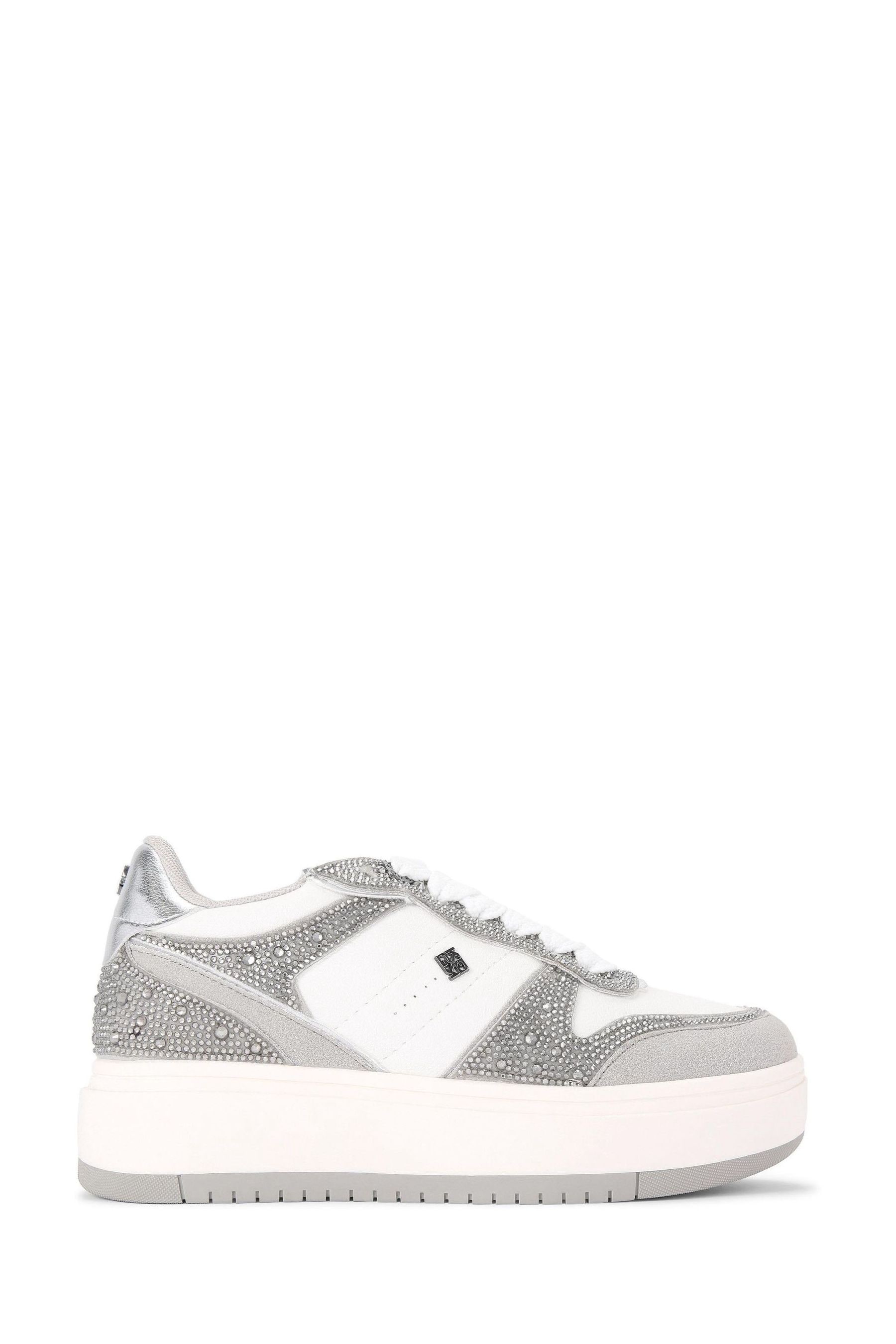 Kurt geiger grey trainers sale
