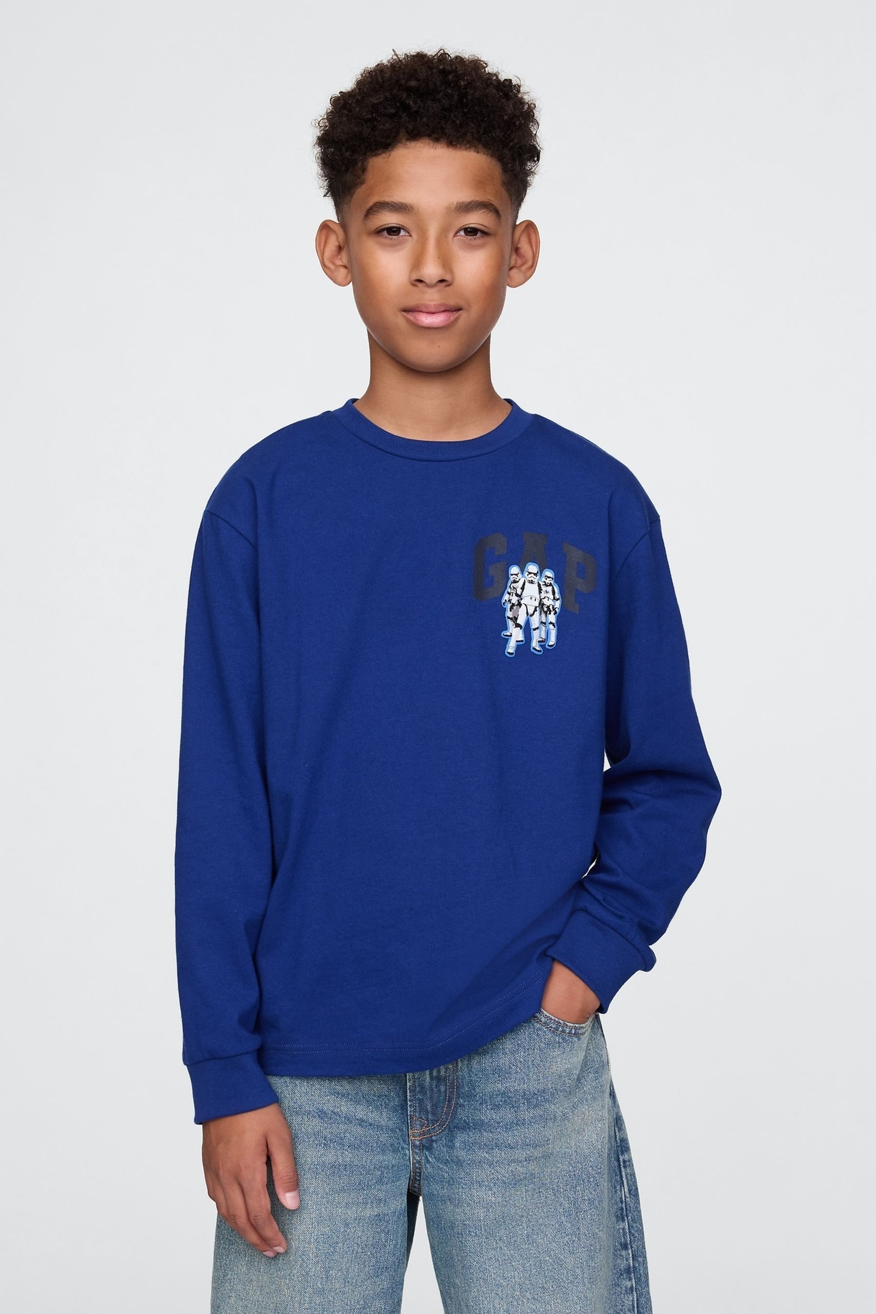 Buy Gap Blue Star Wars Long Sleeve Graphic T Shirt 4 13yrs from the Next UK online shop