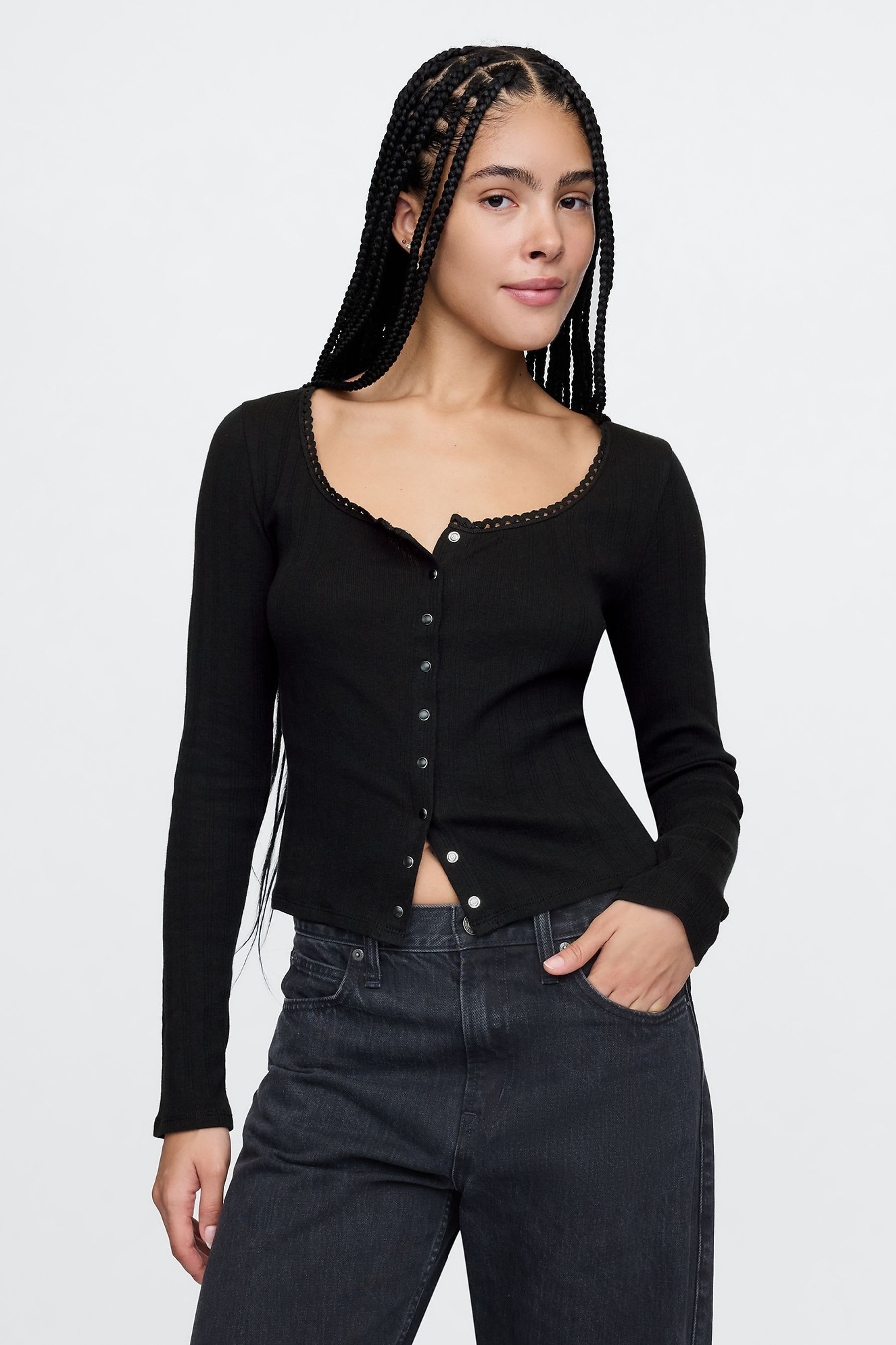 Pointelle cardigan next outlet