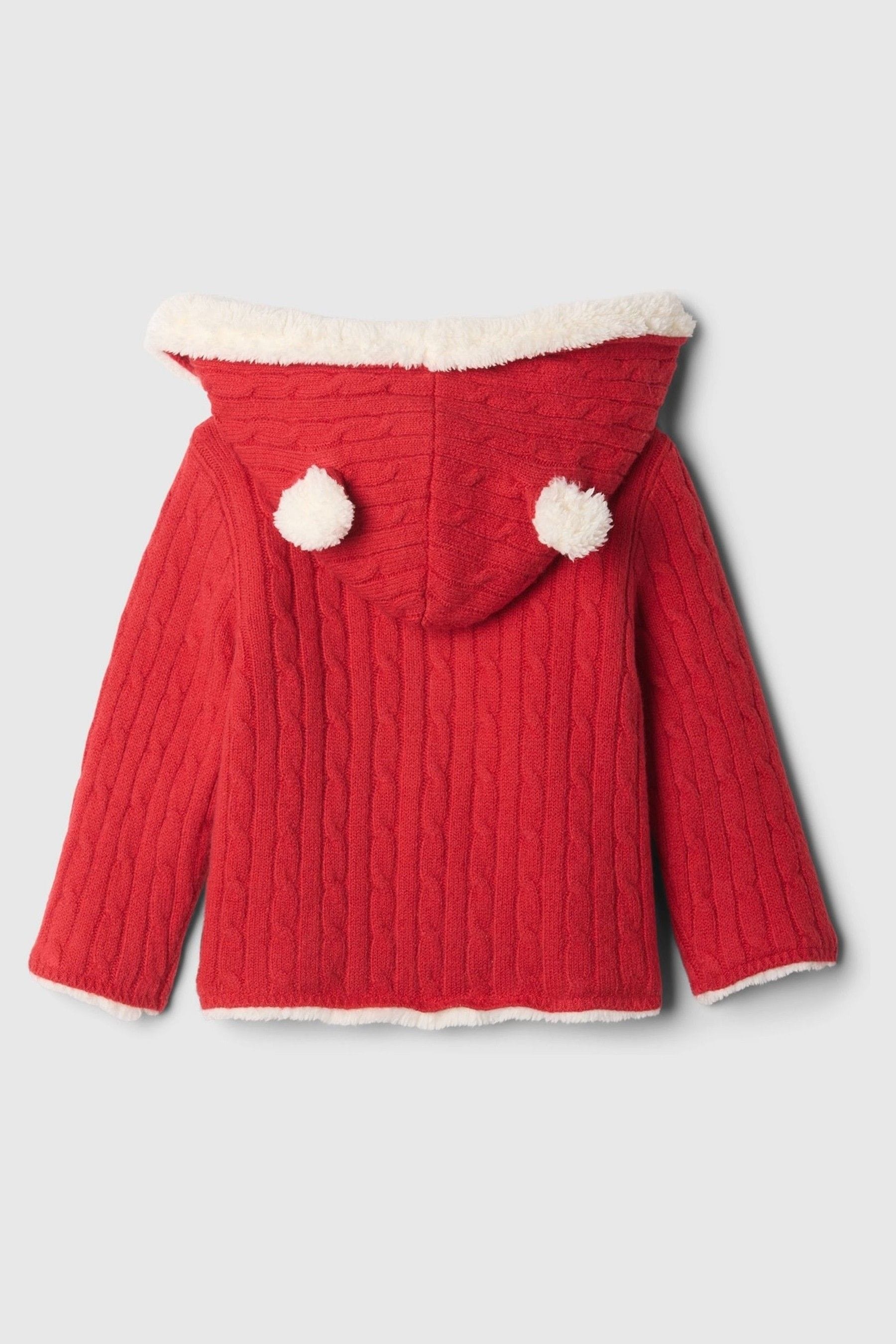 Buy Gap Red CashSoft Sherpa Lined Cardigan Newborn 24mths from Next Malta
