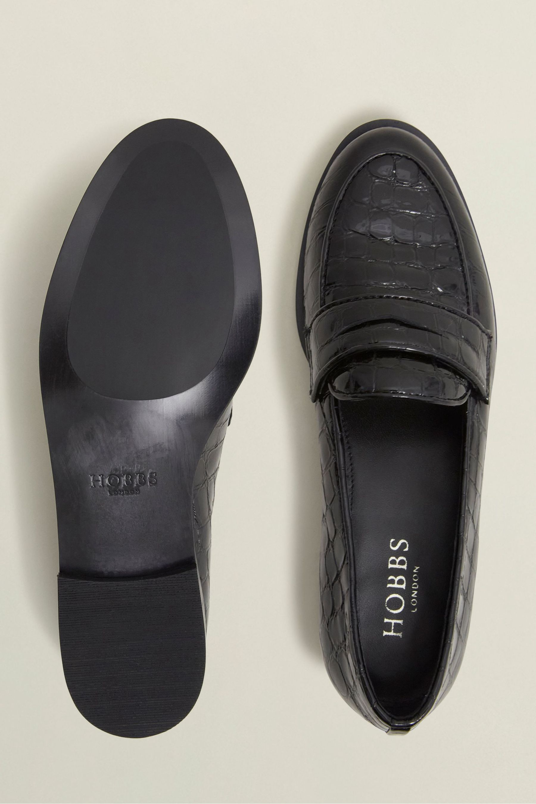 Hobbs black loafers new arrivals