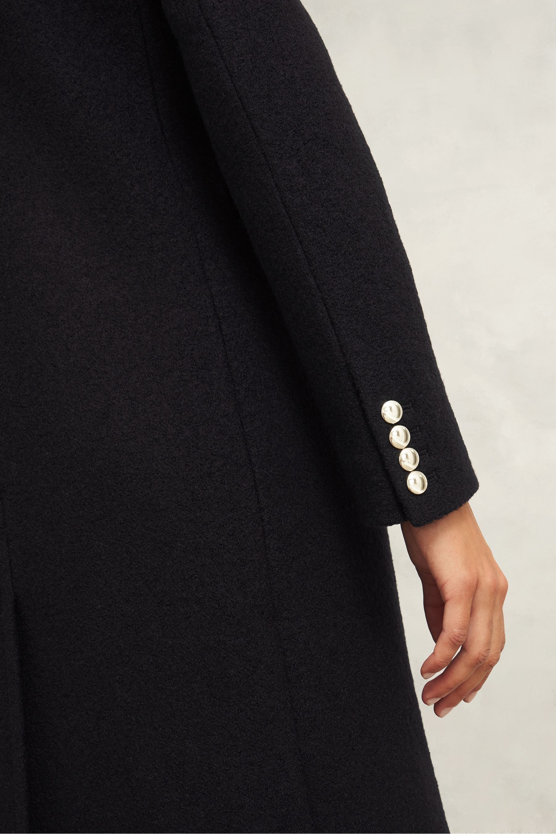 Buy Hobbs Black Wilma Coat from the Next UK online shop