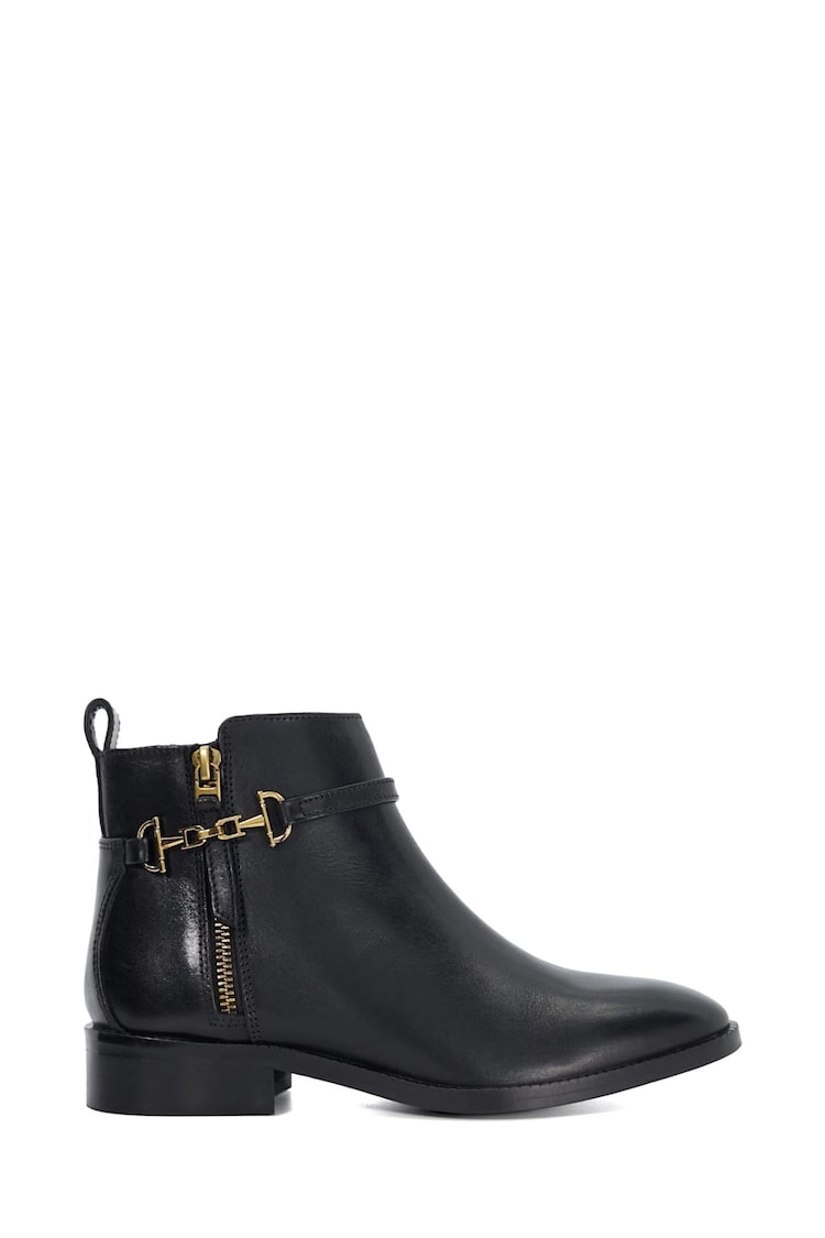 Dune London Black Parklyn Snaffle Trim Ankle Boots - Image 1 of 6