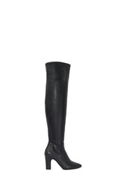 Dune London Black Sirenna Over Knee High Boots - Image 1 of 5