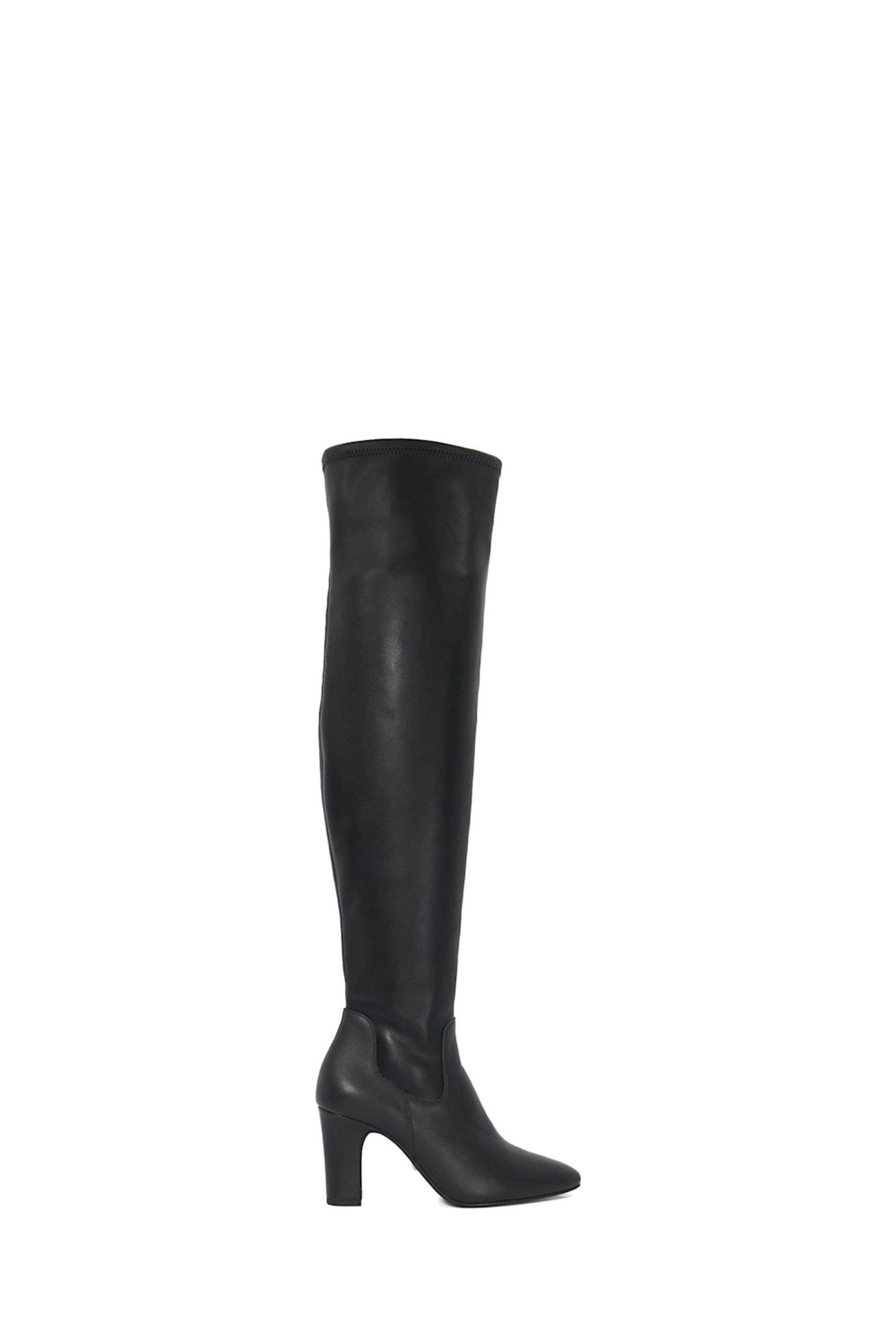 Dune London Black Sirenna Over Knee High Boots