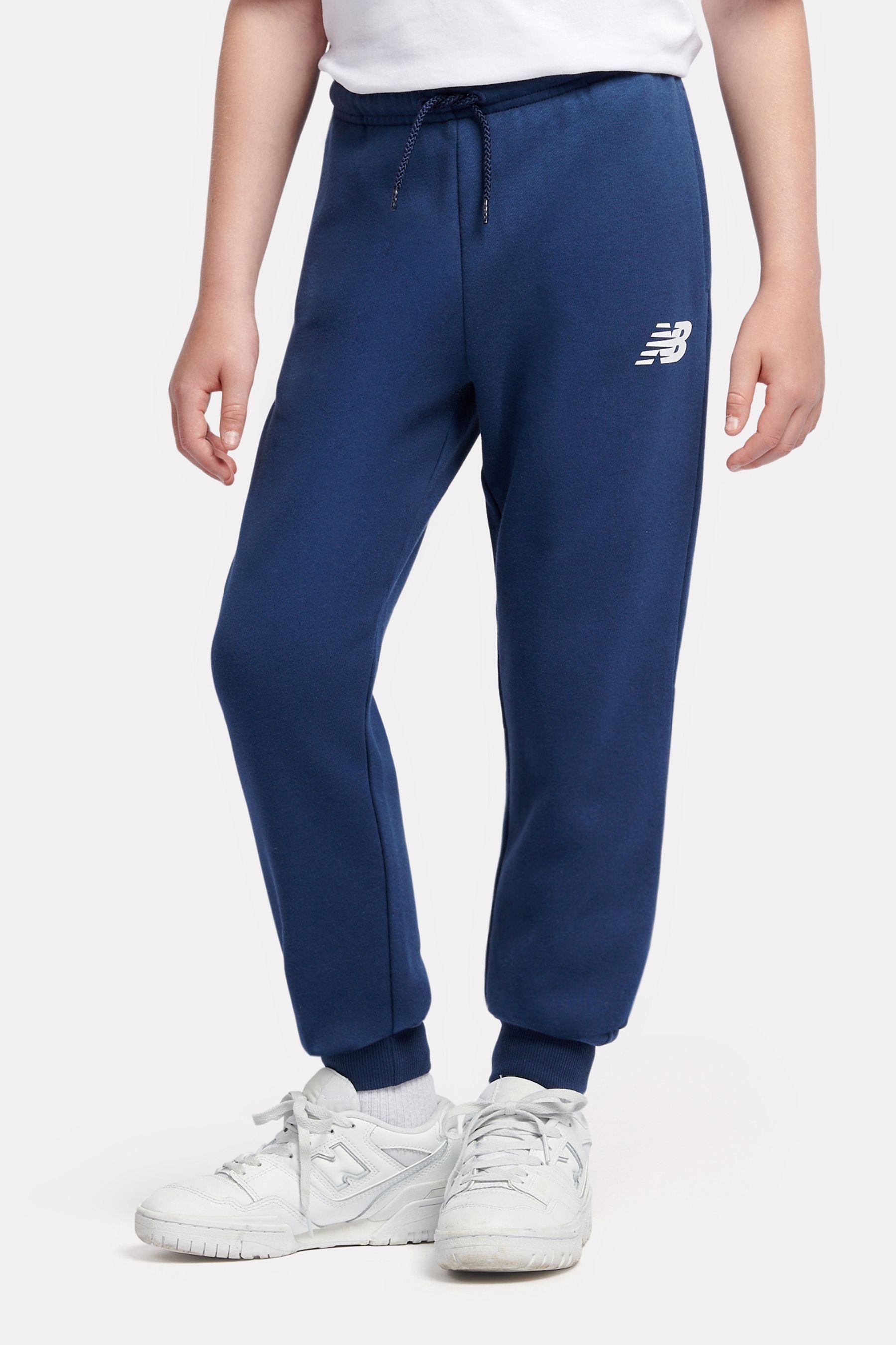 Buy New Balance Blue Boys Brush Back Stacked Logo Joggers from the Next UK online shop