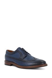 Dune London Blue Steeles Burnished Brogue Shoes - Image 2 of 5