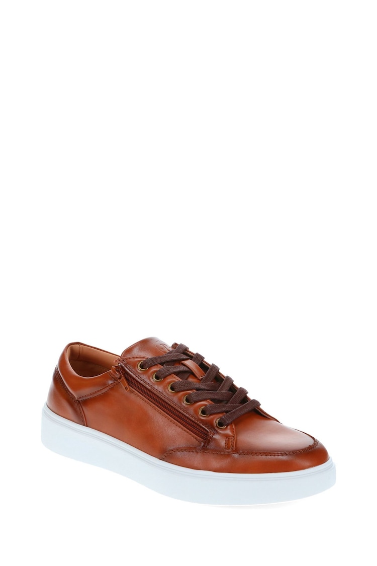 Pavers Brown Dual Fitting Casual Trainers - Image 2 of 5