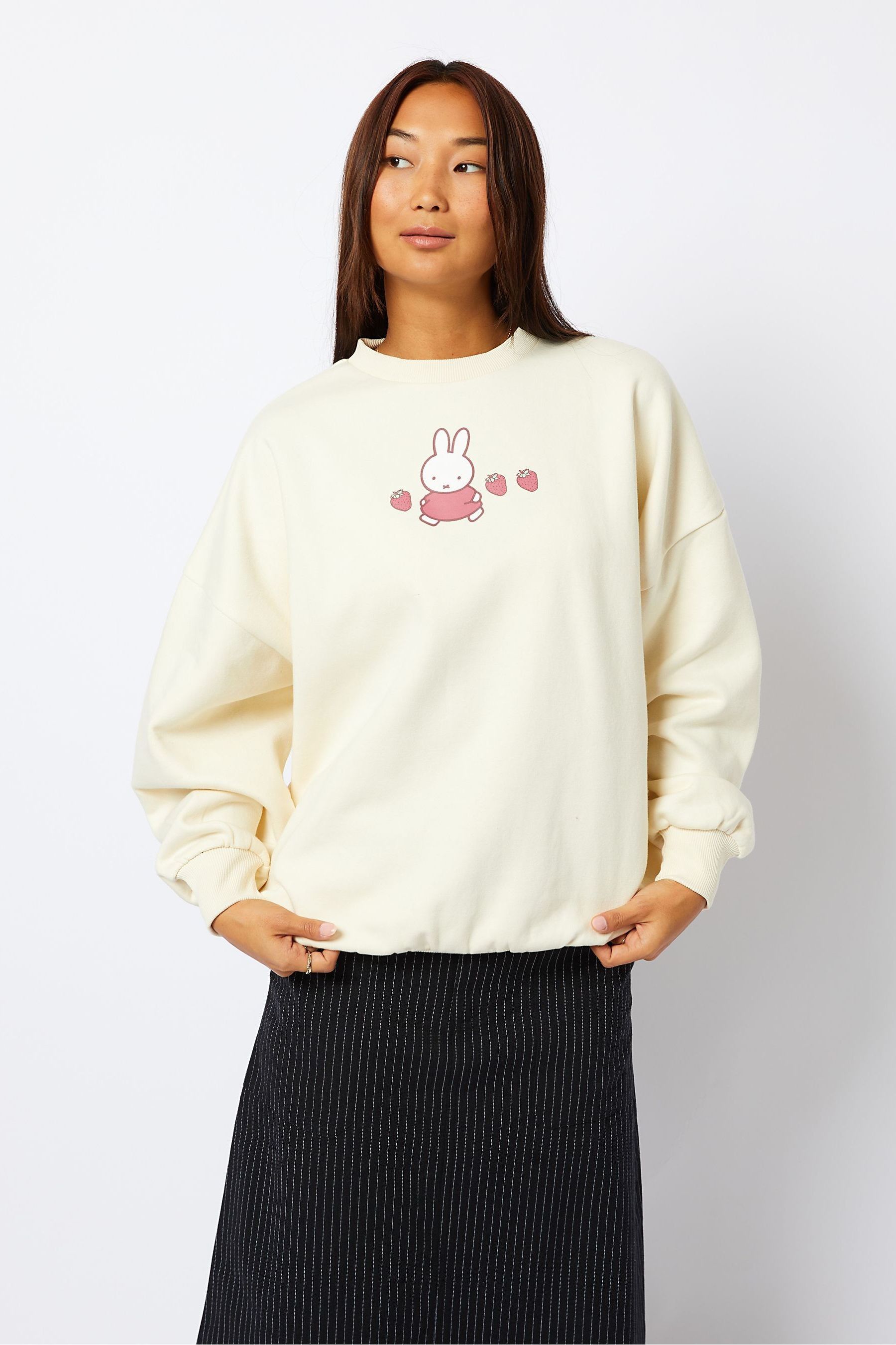 Buy Skinnydip Miffy Strawberry White Sweatshirt from Next Luxembourg