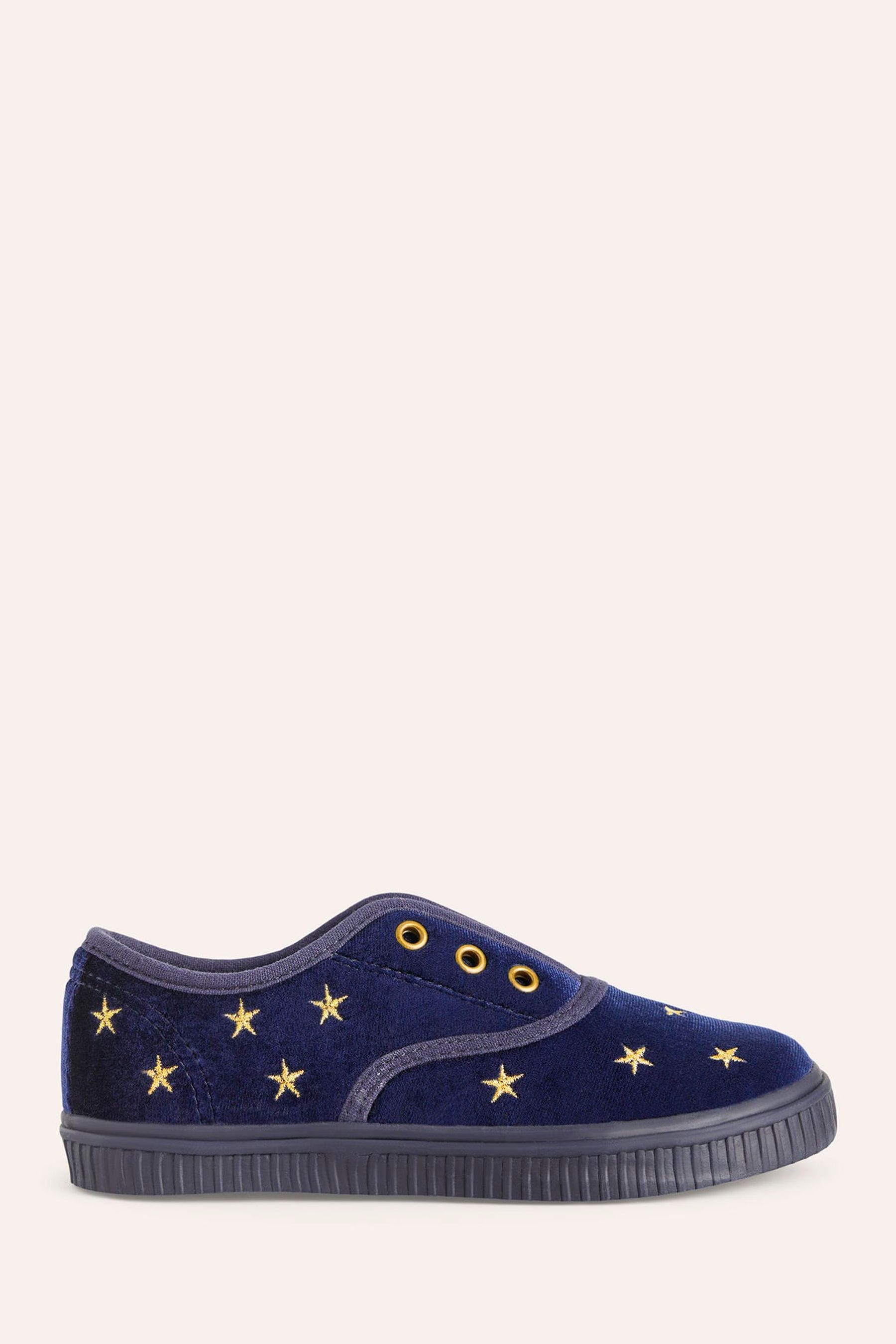 Buy Boden Blue Laceless Velvet Pull Ons Shoes from the Next UK online shop