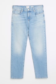 River Island Blue Straight Fit Homer 100% Cotton Jeans - Image 5 of 6