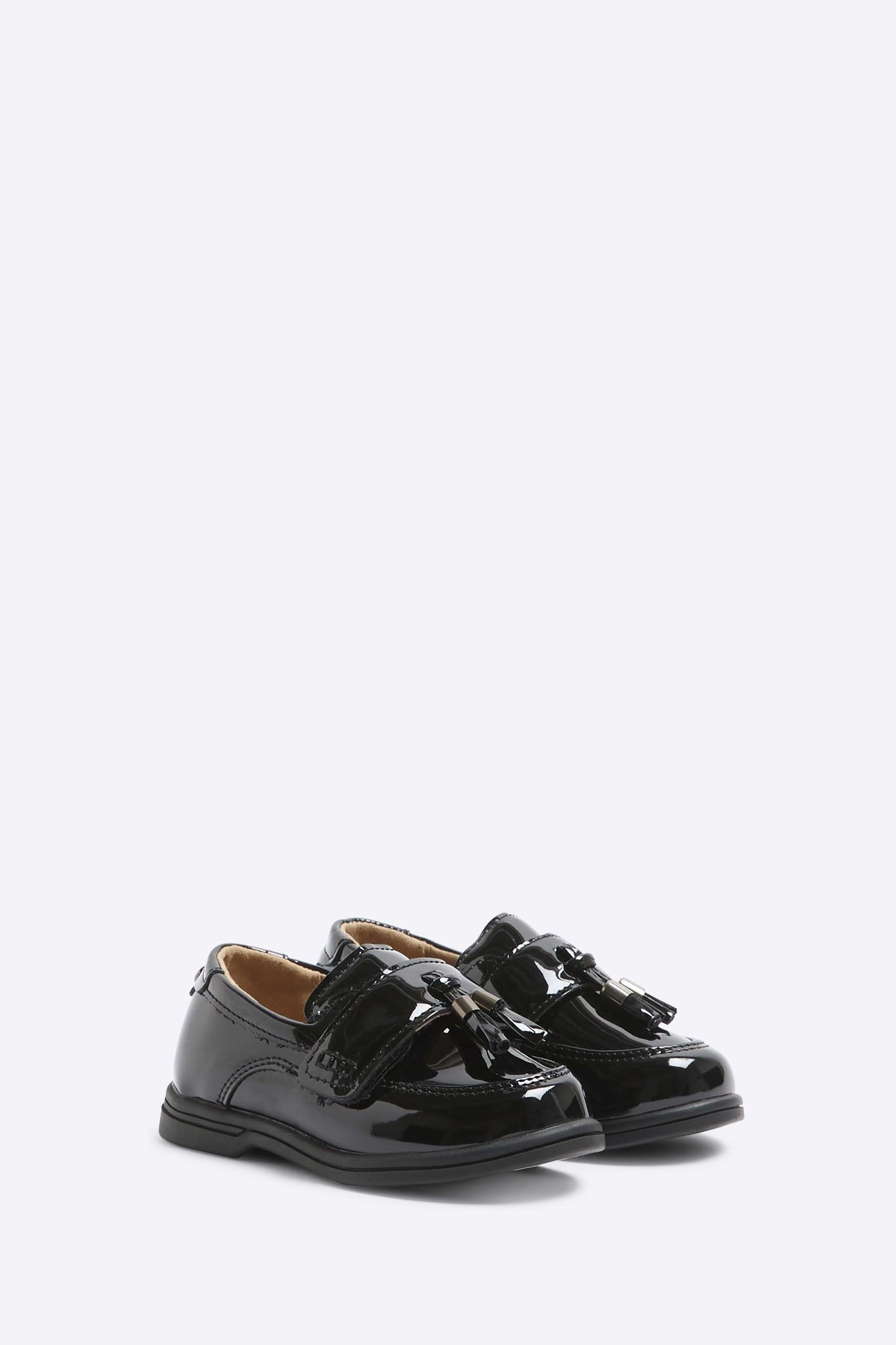 Buy River Island Black Boys Patent Loafers from the Next UK online shop