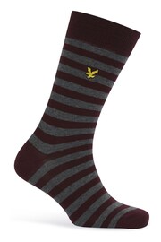 Lyle & Scott Blue Flanders 3 pack sock gift box. - Image 2 of 5