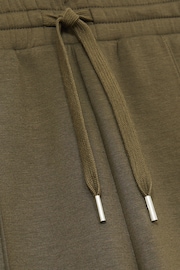 Reiss Khaki Sophia Jersey Pintuck Drawstring Joggers - Image 6 of 6