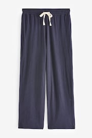 Hush Blue Midy 100% Cotton Slub Contrast Cord Pyjamas - Image 3 of 4