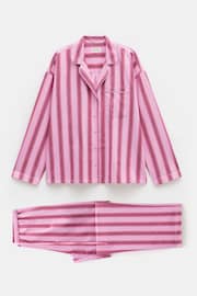 Hush Pink Amita Cotton Viscose Stripe Pyjamas - Image 5 of 5