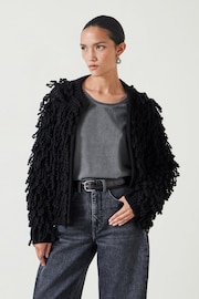 Hush Black Leah Loop Edge To Edge Cardigan - Image 1 of 4