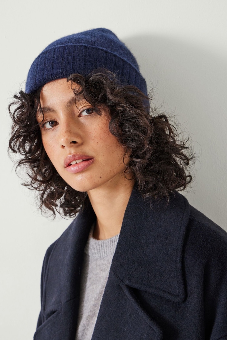 Hush Blue Cashmere Beanie - Image 4 of 4