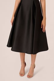 Adrianna Papell Roll Neck Mikado Black Dress - Image 5 of 7