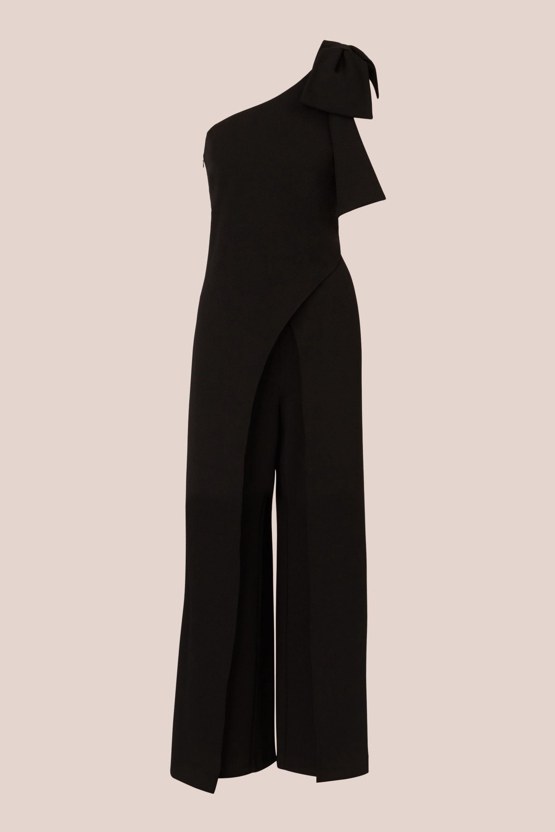 Adrianna papell one shoulder bow jumpsuit online