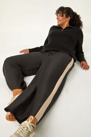 Roman Black Curve Woven Vibes Stripe Trousers Ref - Image 3 of 5