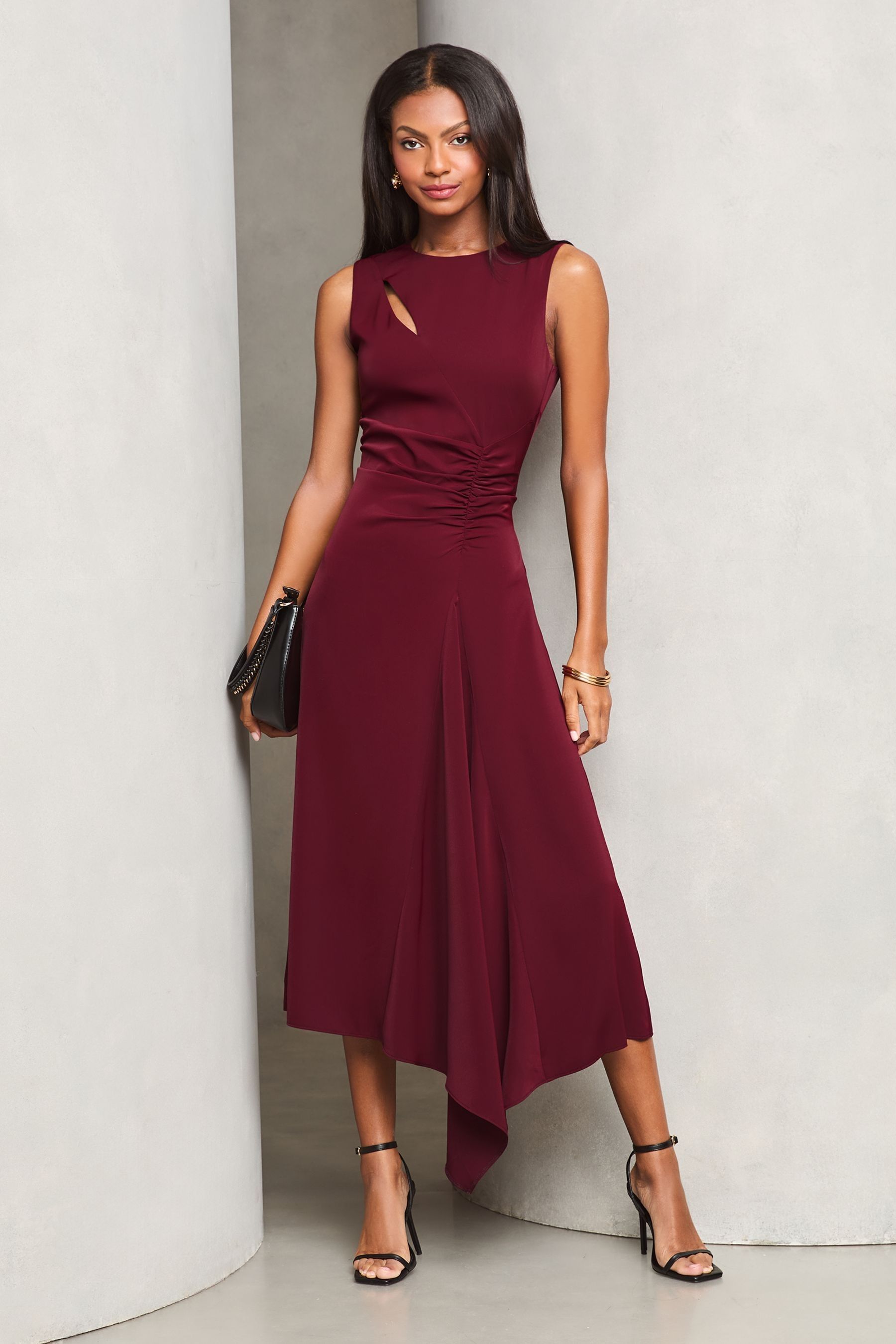 Lipsy maroon dress outlet