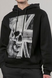 Religion Black 100% Cotton Union Jack Hoodie - Image 1 of 3