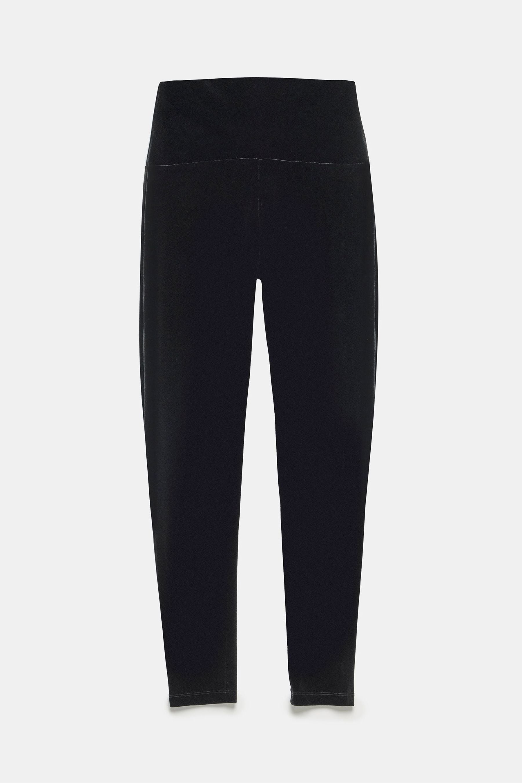 Buy Mint Velvet Black Velvet Leggings from Next Luxembourg