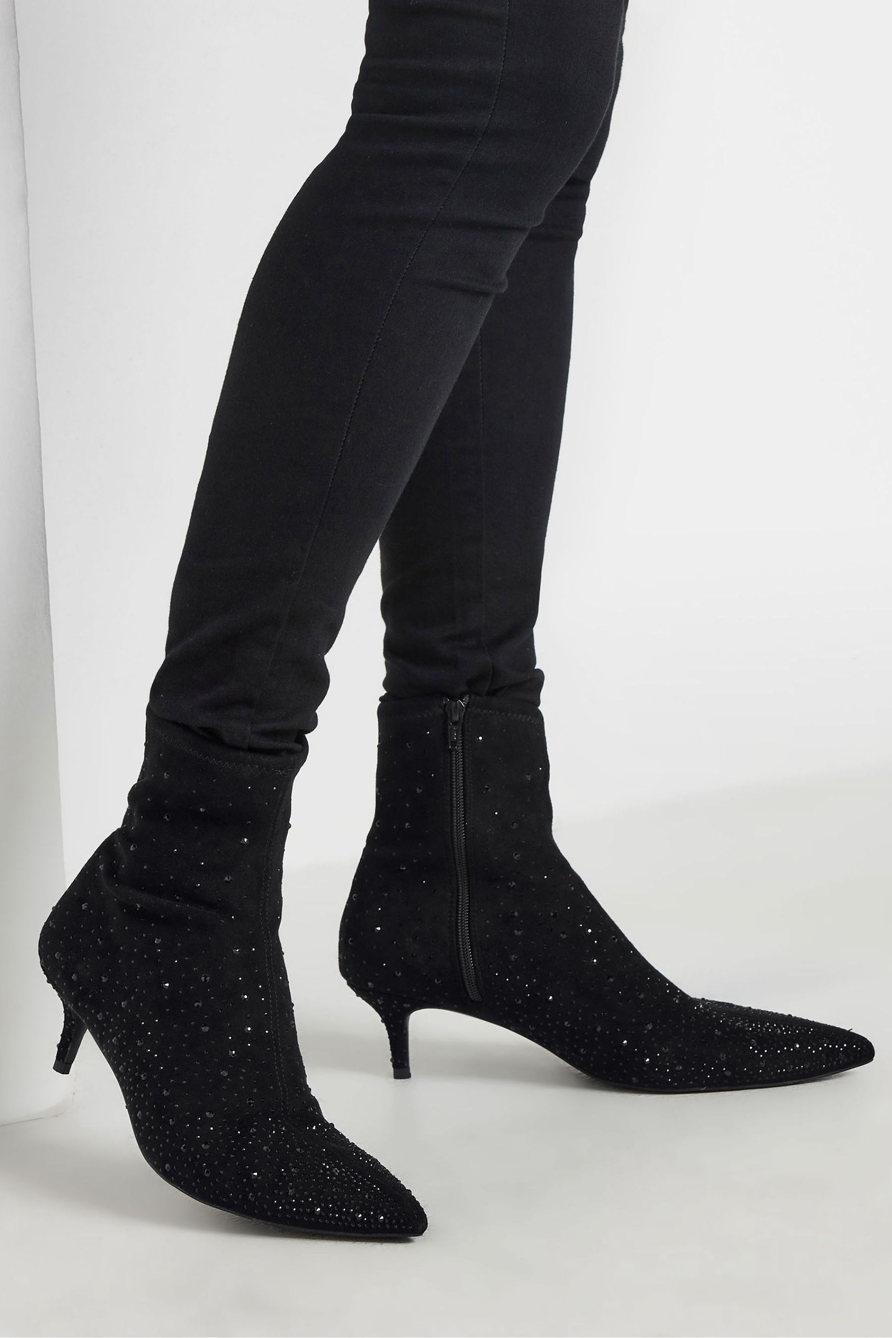 Rebecca minkoff sayres kitten heel booties on sale