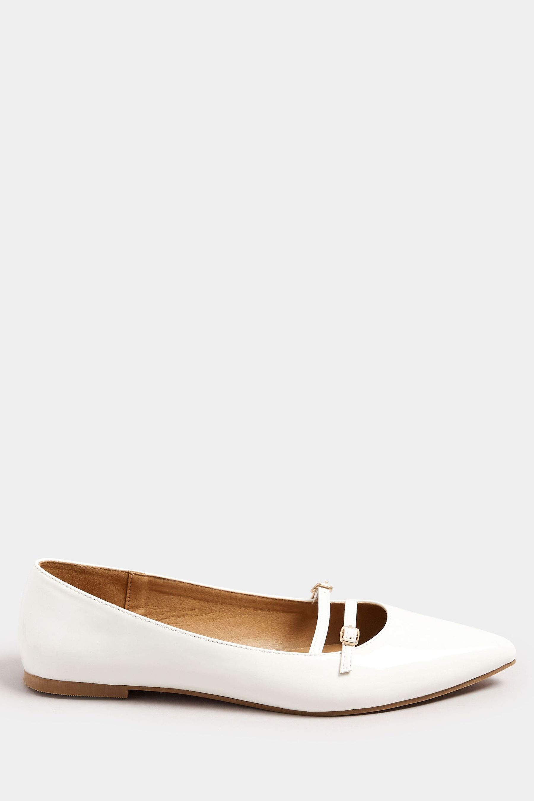 Buy Long Tall Sally White Flat Point Multi Strap Shoes from the Next UK online shop