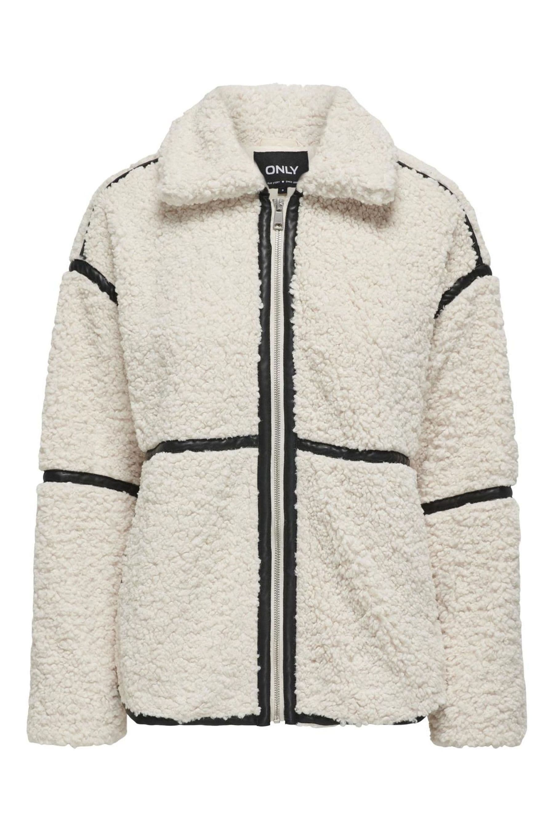 Leather teddy jacket new arrivals
