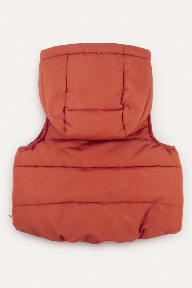 KIDLY Orange Quiled Gilet - Image 2 of 5