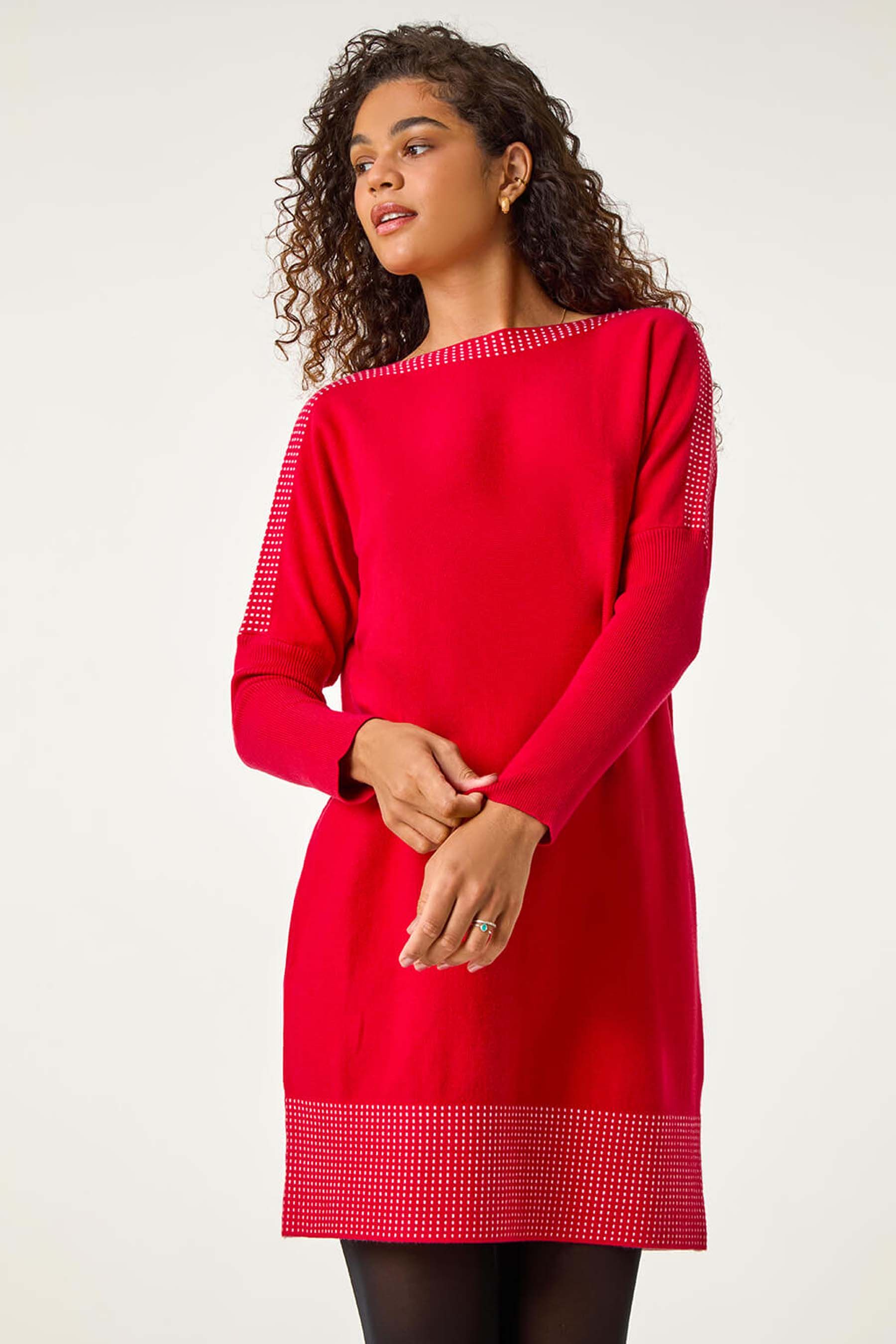 Red jumper dress uk hot sale