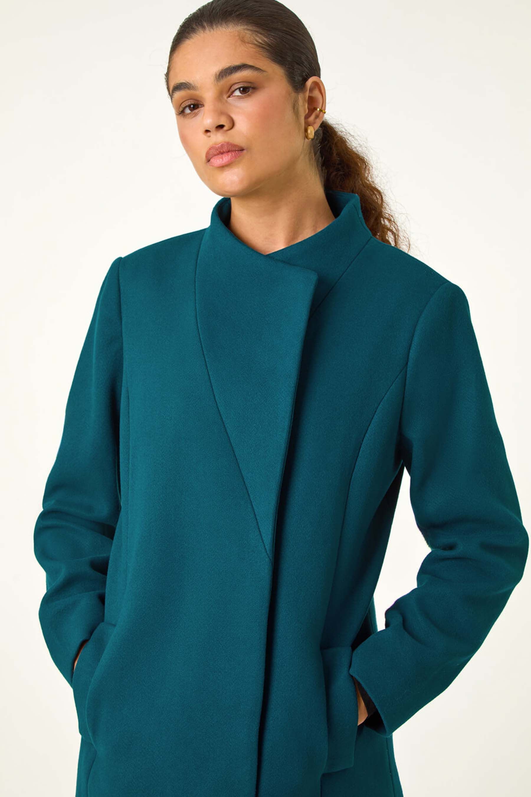 Funnel neck coat womens uk clearance