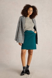 White Stuff Green Coral Velvet Skirt - Image 1 of 6