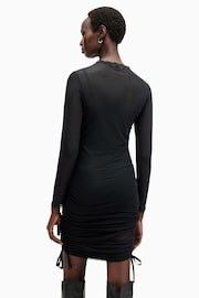 AllSaints Black Adara Lace Dress - Image 7 of 8