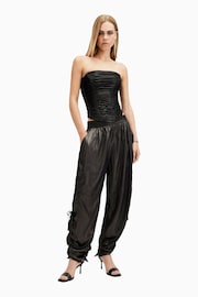 AllSaints Black Kaye Trousers - Image 1 of 6